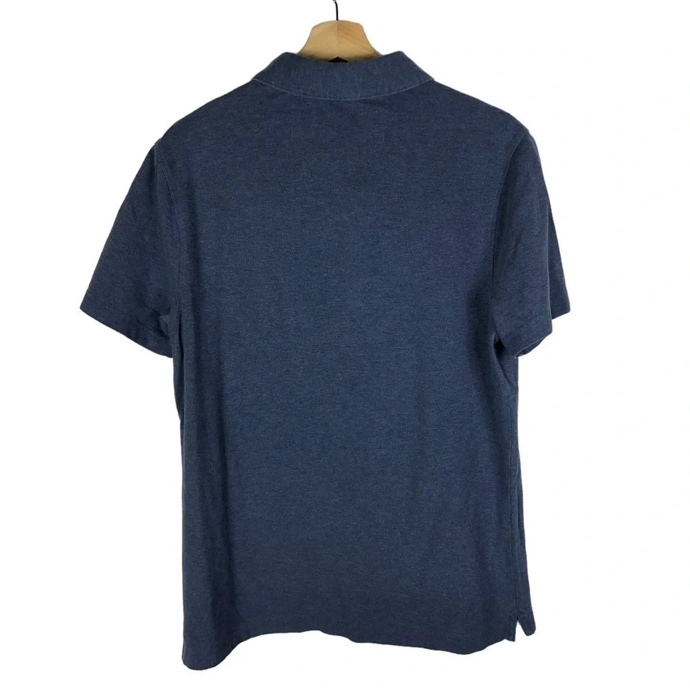 Banana Republic Indigo Blue Cotton Short Sleeve Polo M